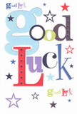 With every detail crafted for maximum positivity, this radiant good luck card is a true delight from a West Ham florist's perspective. The words 'Good Luck' leap from the white card stock, rendered in a colorful choreography of pastel blues, energetic reds, mossy greens, and rich violet-much like the vibrant flower arrangements seen in West Ham's independent shops. Between each letter, navy, lilac, and bright lime stars drift playfully, casting a sense of boundless dreams and gentle encouragement, as if plucking inspiration straight from the night skies above Plaistow. The card's surface feels satisfyingly smooth under the fingers, its weight carrying all the significance of a well-chosen bouquet. Designed for milestones big and small-from a neighbor's new job on Barking Road to a loved one starting at nearby schools-this card radiates hope and a sense of shared optimism. The composition feels as if you are pressing a tangible wish into someone's palm, its heartfelt encouragement making it the perfect send-off for any new adventure in West Ham.